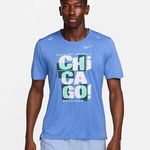 NWT BOA Nike Chicago Marathon 2023 Rise 365 Running Shirt top FD2689-450 SMALL